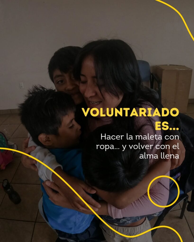 Voluntariado con los niños de México